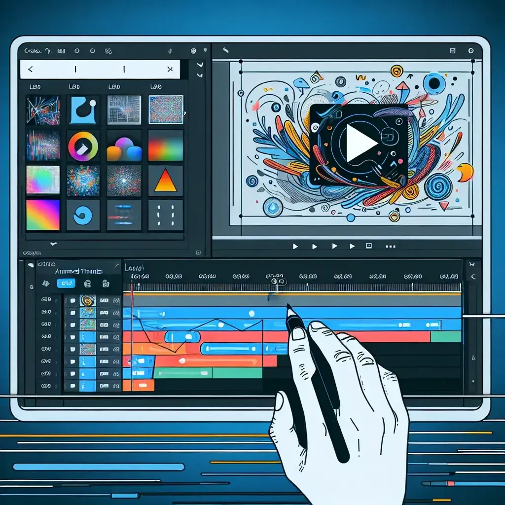 "Example of an animated thumbnail for YouTube videos showcasing vibrant colors and engaging graphics to attract viewer attention"